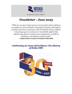 June 2025 Newsletter